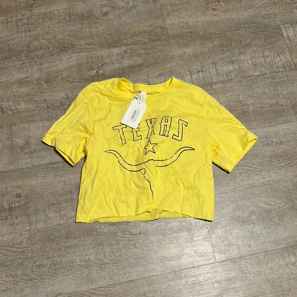 Western crop top with tags small